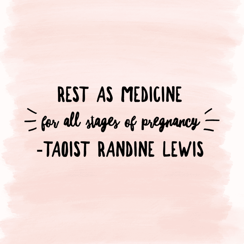 Rest as medicine in all months of pregnancy Rest as medicine in all months of pregnancy